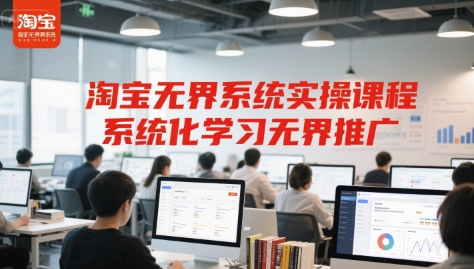 淘宝无界系统实操课程，系统化学习无界推广-云推网创项目库
