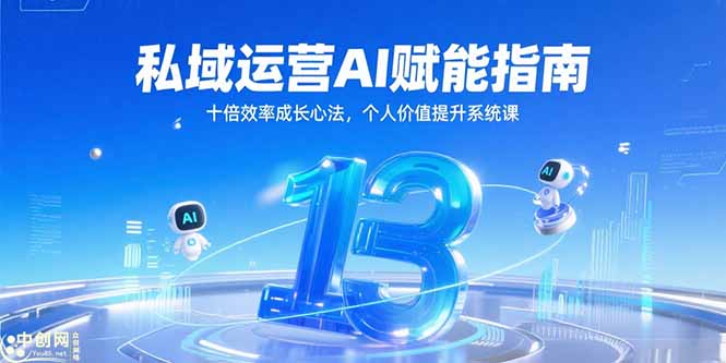私域运营AI赋能指南，十倍效率成长心法，个人价值提升系统课-云推网创项目库