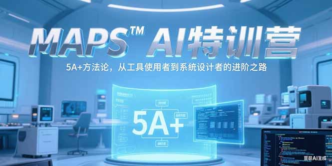MAPSAI特训营，掌握 5A+方法论，从工具使用者到系统设计者的进阶之路-云推网创项目库