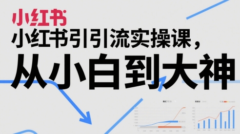 小红书引流实操课，从小白到大神-云推网创项目库