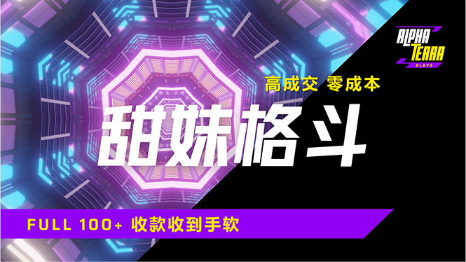 高成交零成本，售卖甜美格斗课程，谁发谁火，加爆微信，日入1000+收款...-云推网创项目库