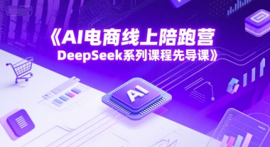 AI电商线上陪跑营，DeepSeek系列课程先导课-云推网创项目库