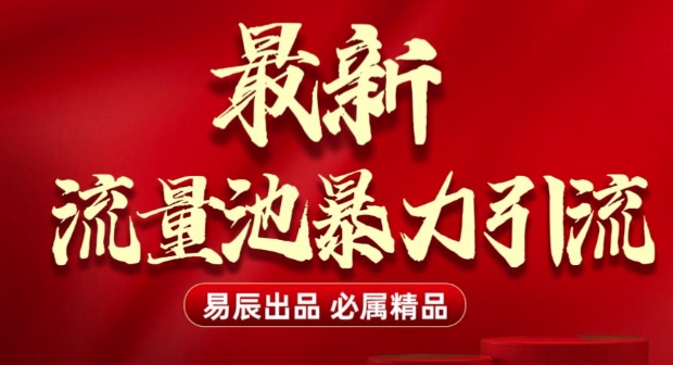 最新“流量池”无门槛暴力引流(全网首发)日引500+-云推网创项目库