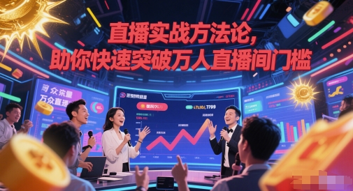 直播实战方法论，助你快速突破万人直播间门槛-云推网创项目库