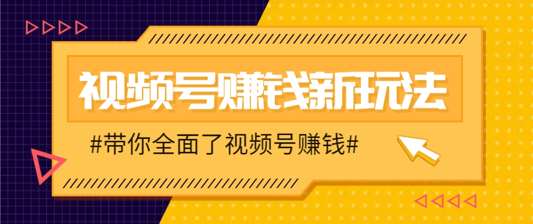 视频号短视频带货新玩法，用这个方法，一天佣金4407(附详细教程)-云推网创项目库