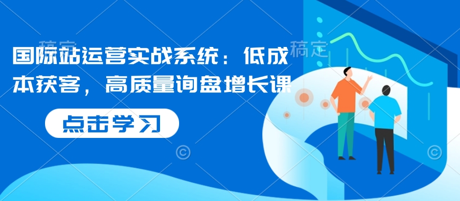 国际站运营实战系统：低成本获客，高质量询盘增长课-云推网创项目库