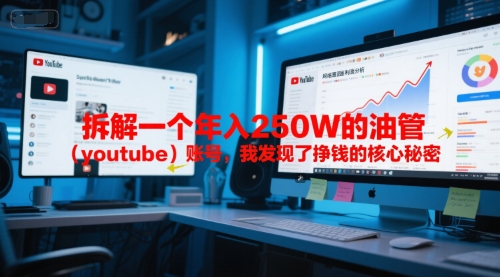 付费文章：拆解一个年入250W的油管(youtube)账号，我发现了挣钱的核心秘密-云推网创项目库