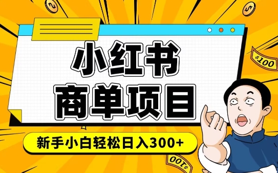 小红书千粉商单，稳定快速变现项目，实现月入6-8k并不是很难-云推网创项目库