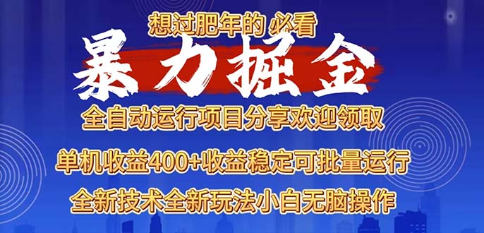 2025暴力掘金项目，想过肥年必看！-云推网创项目库