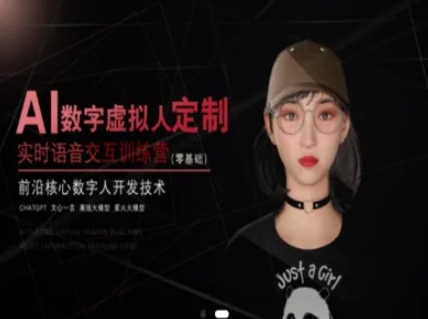 AI数字虚拟人定制，实时语音交互训练营(零基础)，前沿核心数字人开发技术-云推网创项目库