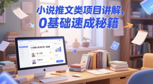 小说推文类项目讲解，0 基础速成秘籍-云推网创项目库