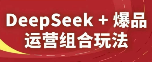 DeepSeek+爆品运营组合玩法，2025淘系精品课-云推网创项目库