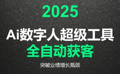 2025Ai数字人工具自动获客-云推网创项目库