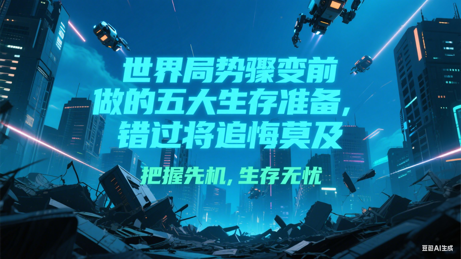 付费文章《世界局势骤变前必做的五大生存准备，错过将追悔莫及》-云推网创项目库
