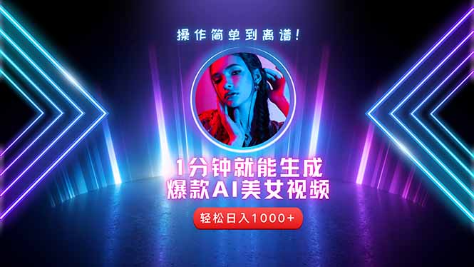 2025年最强副业：用AI做短视频，从零开始打造爆款账号！-云推网创项目库