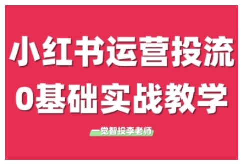 小红书运营投流，小红书广告投放从0到1的实战课，学完即可开始投放(更新)-云推网创项目库