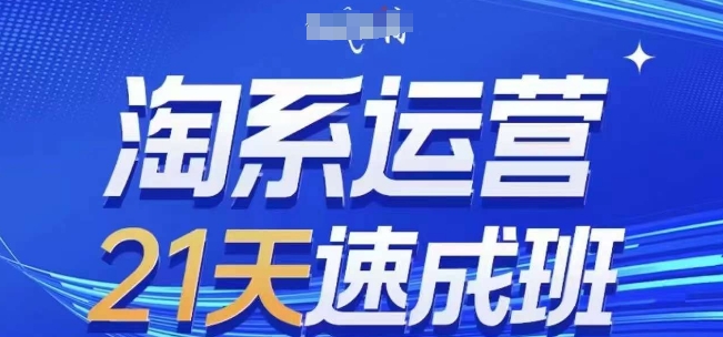 淘系运营21天速成班(更新25年2月)，0基础轻松搞定淘系运营，不做假把式-云推网创项目库