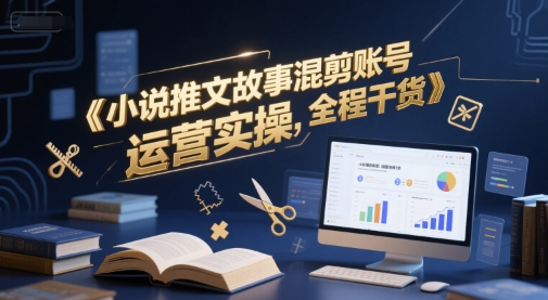 小说推文故事混剪账号运营实操，全程干货-云推网创项目库