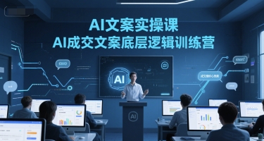 AI文案实操课，AI成交文案底层逻辑训练营-云推网创项目库