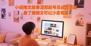 小说推文故事混剪起号及运营思路，看了做推文可以少走弯路-云推网创项目库
